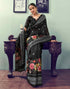 Sudathi Ready To Wear Black Printed Woven Saree